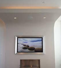 Tele Murale Cadre Bois Argente Mur Blanc Jpg 750 841 Flachbildfernseher Fernseher Tv Wand Rahmen