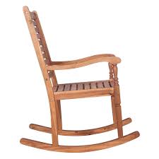 Brown Acacia Wood Patio Rocking Chair Wood Rocking Chair Patio Rocking Chairs Rocking Chair