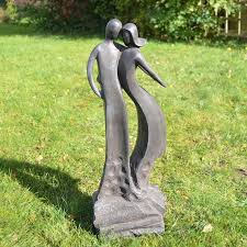 The organic shapes are created by. Large Contemporary Sculptures First Love Modern Garden Statue Garden Statues Contemporary Sculpture Modern Garden