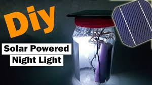 Diy Solar Powered Night Light At Home Youtube