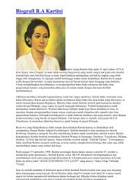 Biografi ra kartini yang pertama membahas tentang kelahiran dari r a kartini. Biografi Ra Kartini