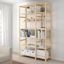 Ivar 2 Section Shelving Unit Pine 52 3 4x19 5 8x89 Ikea In 2020 Shelving Unit Ikea Shelving Unit Shelving
