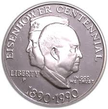 1 dollar eisenhower centennial united states numista