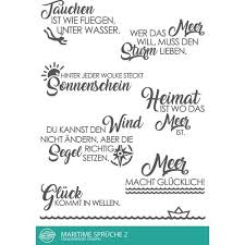 Stempel Scheune Stempelset Ssc021 Maritime Sprüche 2 Meer Tauchen