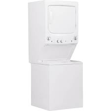 Washer and gas dryer combo. Ge 3 8 Cu Ft Top Load Washer And 5 9 Cu Ft Gas Dryer Laundry Center Gud27gssmww Best Buy