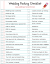 Wedding Checklist List Of Things Needed For A Wedding