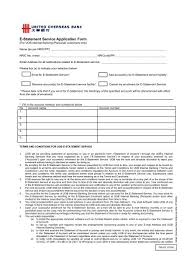 All you need to know. E Statement Service Application Form United Overseas Bank