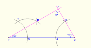 In such triangle the legs are equal in length (as a hypotenuse always must be the longest of the right triangle sides): How To Construct A 30 60 90 Triangle With Compass And Straightedge Or Ruler Math Open Reference