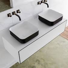 If your are planning on undermounting your sink, you need to measure your cabinet from inside edge to inside edge and subtract 3 to 4 inches from its. Solid Surface Bathroom Furniture In Portugal Mobilia De Casa De Banho