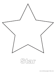 Star Color Page Shape Coloring Pages Preschool Coloring Pages Printable Shapes