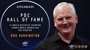Congratulations to Rod Harrington (@rod180), our newest inductee into the  PDC Hall of Fame! A former World Number One, Two time World Matchplay  Champion and the pioneer of the Youth and Development