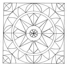 The design has strong lines and quite large spaces, making it perfect for beginners, kids and anybody who enjoys colouring easy abstract illustrations. Easy Geometric Abstract Coloring Page For Kids Letscolorit Com Geometrische Malvorlagen Muster Malvorlagen Mandala Malvorlagen