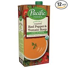 Amazon Com Pacific Foods Organic Creamy Roasted Red Pepper Tomato Soup Light Sodium 32 Fl Oz Pack Of 12 Packaged Tomato Soups Grocery Gourmet Food