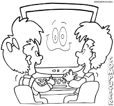 Computer coloring page for adults. Computer For Kids Coloring Page Coloring Home