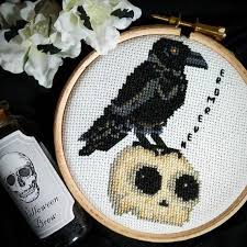 Maybe you would like to learn more about one of these? Nevermore Raven Gothic Cross Stitch Pattern Edgar Allen Poe Etsy In 2021 Halloween Cross Stitch Patterns Cross Stitch Cross Stitch Patterns