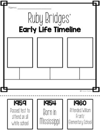 A simple act of courage lesson plan for kindergarten to grade 2 teach about ruby bridges with this common core lesson plan that includes a vocabulary word wall, role play, worksheets, an extension activity, and more. Aarda Info Ø§Ù„ØµÙˆØ± ÙˆØ§Ù„Ø£ÙÙƒØ§Ø± Ø­ÙˆÙ„ Ruby Bridges Timeline