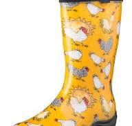 Fashion Rain Boots by Sloggers. Waterproof, comfortable and fun. New Chicken Print Collection