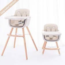 funny supply 3 in 1 convertible wooden high chair with removable tray and adjustable legs and cushion wooden high chairs convertible high chair baby high chair