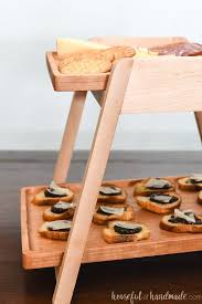 It also had been well loved over the years and had started to rust in a few spots, so i didn't mind giving it a bit of diy love at all. Tiered Serving Tray Build Plans Houseful Of Handmade