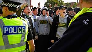 Green brigade display celtic vs rangers* | celtic fans standing section. Ugly Scenes Mar Old Firm Return In Celtic Park