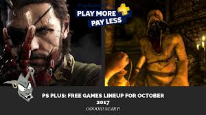 PS Plus: Free Games Lineup for October 2017