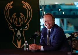 Giannis antetokounmpo dropped 41 points and 13 rebounds to lead the way, along. Milwaukee Bucks Introduce Mike Budenholzer As Head Coach Basketball Madison Com