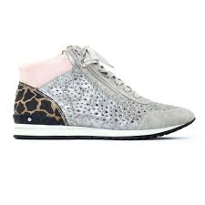 Une collection mode pour femme qui vous ressemble. Rieker 56845 Grey Basket Mode Gris Argent Rose Printemps Ete Chez Trois Par 3