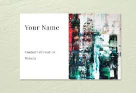 Start with a template, add your details, and get professional results in minutes. Artist Business Cards Agora Gallery Advice Blog