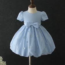 Infant Baby Blue Dress Costume Kids Girls Pony Princess Lantern Dress Birthday Party Shopee Malaysia
