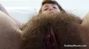 Extra cute hairy girl vintage dildo