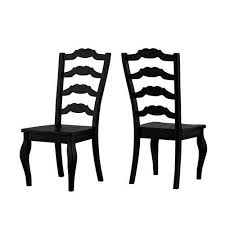 Homehills Adalee French Ladder Back Side Chair Set Of 2 22530c1 Bk2p In 2020 Ladder Back Dining Chairs Farmhouse Dining Chairs Dining Chairs