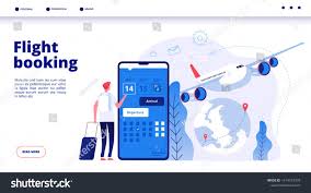 Flight Booking Online Budget Travel Booking In Internet Plane Flights Reservation Vacation Holiday Vector Travelli In 2020 Online Budget Budget Travel Booking Flights