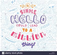 40 bilder zum nachmalen inspirationen zu allen farbmedien. Schriftzug Einfach Hallo In Verschiedenen Sprache Doodle Zitat In Skizze Stil Hand Zeichnen Schone Formulierung Motivation Konzept Stock Vektorgrafik Alamy