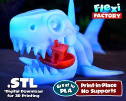 Flexi Print-in-place Imperial Dragon STL File for 3D Printing 