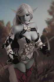 Lineage Ii Dark Elf By Raynerg On Deviantart Elf Cosplay Dark Elf Female Elf