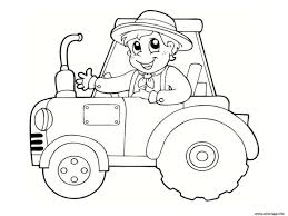 Je me suis appliquée … Coloriage Un Fermier Heureux Sur Son Tracteur Dessin Tracteur A Imprimer