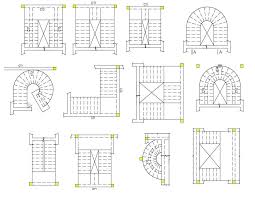 For concrete stairs, select concrete thickness and enter the throat thickness (see diagram) and stair width to calculate formwork dimensions and concrete volume. Various Style Staircase Design Layout Plan Autocad Drawing Download Cadbull