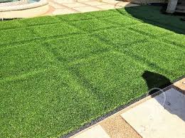 This will help you plan out how much artificial lawn you'll need, and help you decide where any joins will go. Installing Artificial Grass Between Pavers Sgw