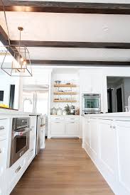 The Perfect White Kitchen On Twopeasandtheirpod Com White Oak Hardwood Floors Stained In Weath White Oak Hardwood Floors Oak Hardwood Flooring White Oak Floors