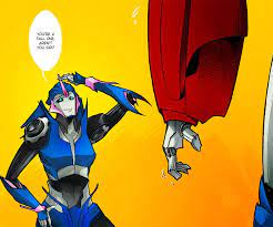 In Which I Belatedly Realize That Arcee Is Less Than Half Of Optimus Height Kind Of Big For An Arch Transformers Memes Transformers Funny Transformers Comic