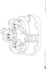 Dessin A Colorier Activite Nautique La Piscine Gonflable
