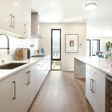 Latitude Verve 12 In X 15 In Greige Slab Cabinet Sample Lowes Com In 2020 Modern White Kitchen Cabinets Small Galley Kitchen Designs Galley Kitchen Design
