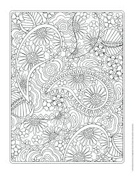 Flower Designs Coloring Book Halaman Mewarnai Buku Mewarnai Halaman Mewarnai Bunga
