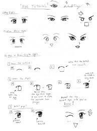 Draw the eyes, while keeping in mind where they are positioned on the horizontal line of the cross. Drawing Tutorial Anime Eyes By Gloomknight On Deviantart