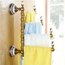 Free shipping on orders over $175. Antique Copper Towel Rack Luxury Bronze Wall Mounted Four Layer Bathroom Towel Bar Towel Holder Towel Towel Holder Bathroom Bathroom Towel Bar Bathroom Towels