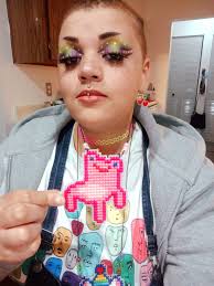 My froggy chair necklace I made yesterday for my 'costume'