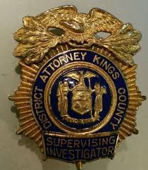 Kings County District Attorney Supervising Investigator Badge Obsolete Us Obsolete Badge Fire Badge Kings County