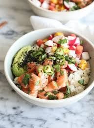 17 Poke Bowl Recipes To Try At Home Homemade Recipes Poke Bowl Recipe Salmon Poke Bowl Recipe Salmon Poke