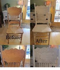 Oak Press Back Chair 20 Dollar Score Painted With Benjamin Moore S Antique White With Modern Master Redo Furniture Refinishing Furniture Painted Furniture