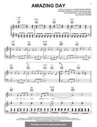 'viva la vida' se estrenó el 25 de mayo de 2008. Amazing Day Coldplay By C Martin G Berryman J Buckland M S Eriksen W Champion On Musicaneo Coldplay Buckland Sheet Music